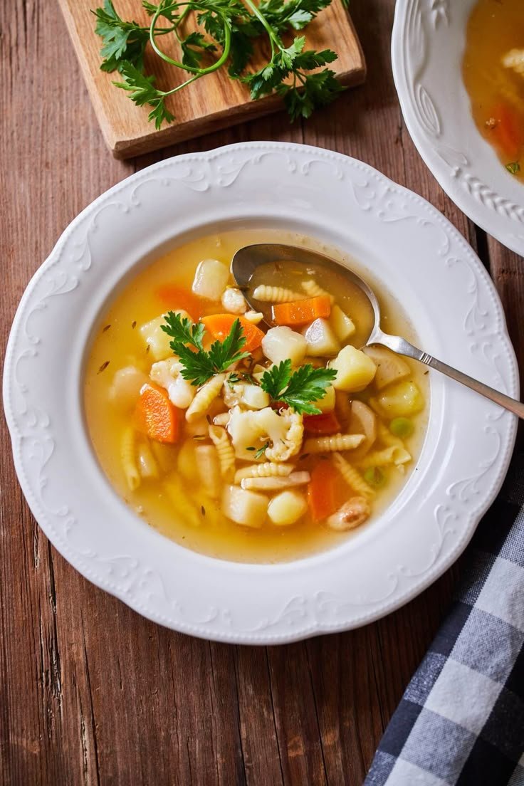 Tavaszi Zöldségleves Lúdgége Tésztával – Hungarian Spring Vegetable Soup with Goose Neck Pasta 40fc25d2678e540c4986f72cb4bac12c