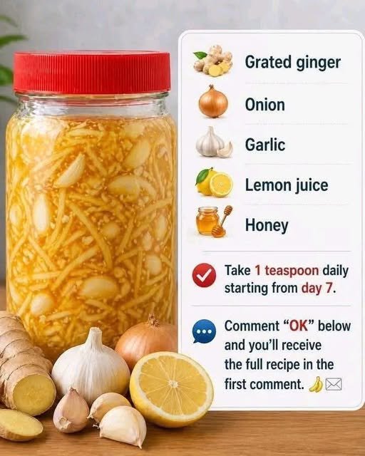 Ginger, Garlic, Lemon & Honey Wellness Mix 791755665_2291316478369883_8827812128345302183_n
